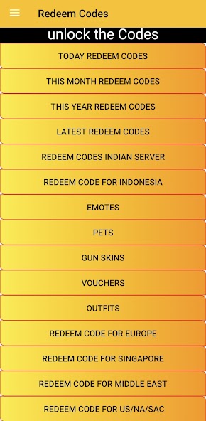 Redeem Codes