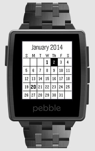 Calendar for Pebble