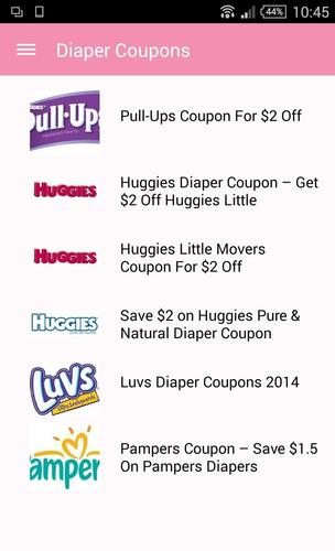 Diaper Coupons