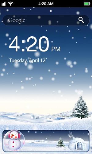 Snowman Lock Screen