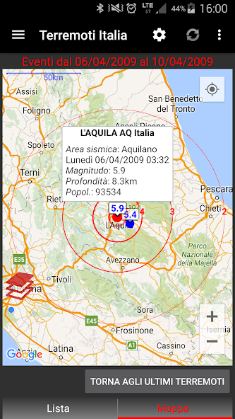 Terremoti Italia