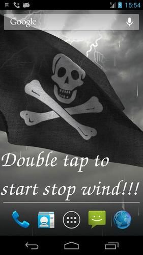 3D Pirate Flag Live Wallpaper