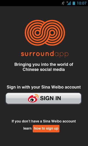 Surround App-Weibo in English