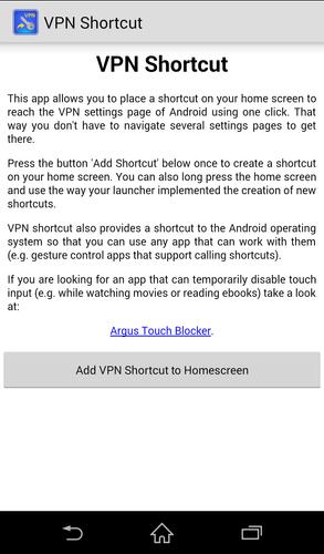 VPN Shortcut