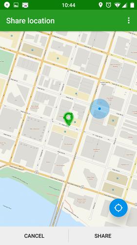 OSM Share Location Plugin