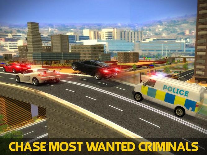 Police Mini Bus Crime Pursuit