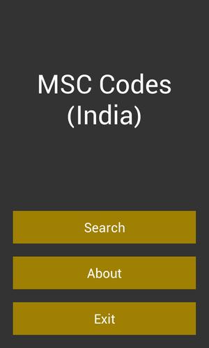 MSC Codes (India)