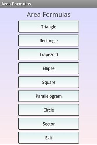 Geometric Formulas