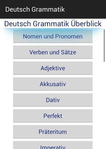 German grammer Overview