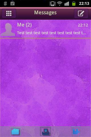 Purple Violet GO Theme SMS