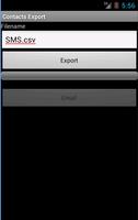 Contacts / SMS /LOG CSV Export