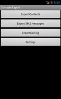 Contacts / SMS /LOG CSV Export