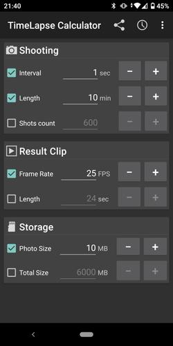 TimeLapse Calculator