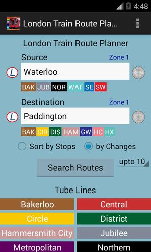 London Train Route Planner