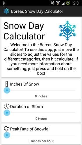 Boreas Snow Day Calculator