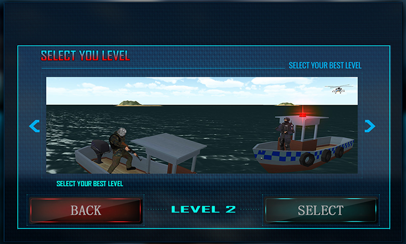 Police Boat Shooting Games 3D