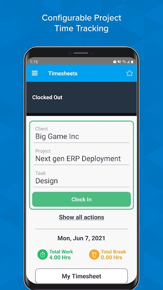 Timesheets - Time Tracking App