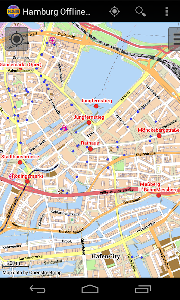 Hamburg Offline City Map