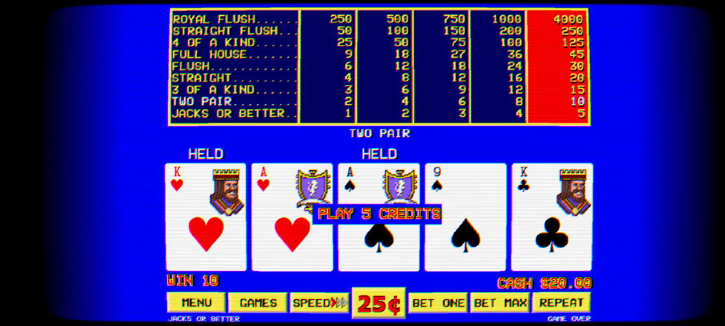 Retro Video Poker