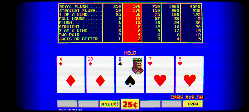 Retro Video Poker