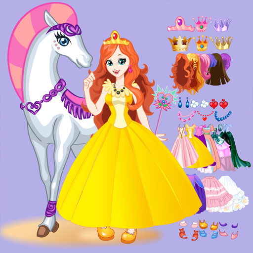 White Horse Princess Dress Up