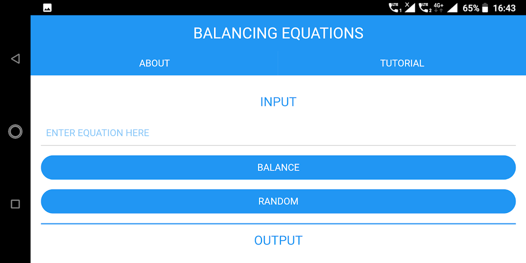 Balancing Equations