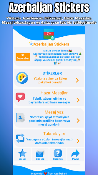 Azerbaijan Stickers