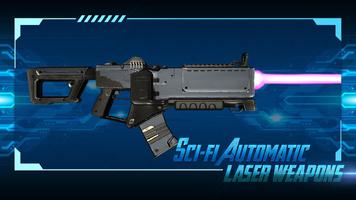 Sci-fi automatic laser weapons