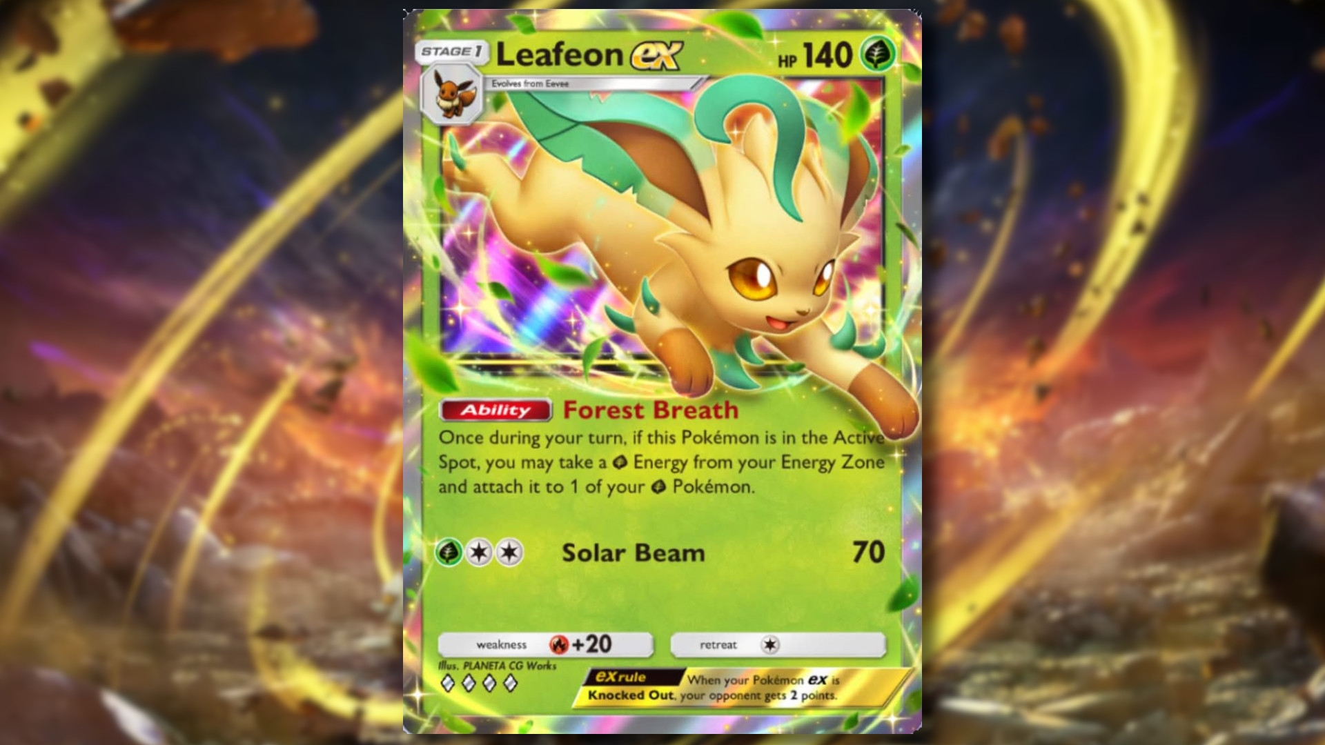 Beste Leafeon Ex -Decks in Pokemon TCG -Tasche