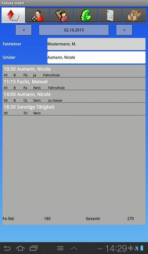 FADATA mobil Fahrschulsoftware