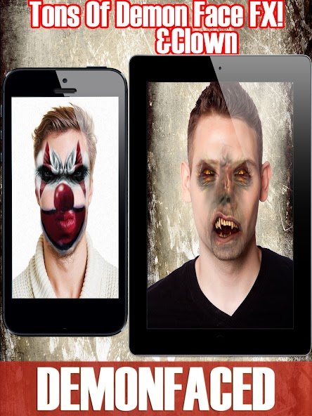 Demon & Clown Face Photo Maker