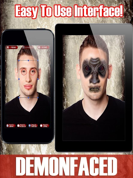 Demon & Clown Face Photo Maker