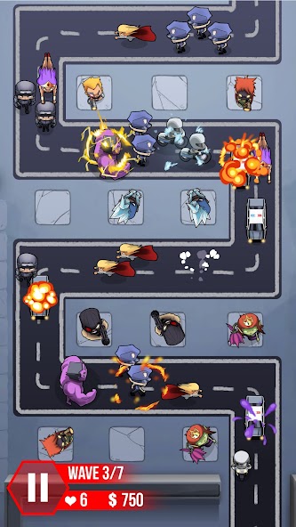 Tower Defense : Super Heroes