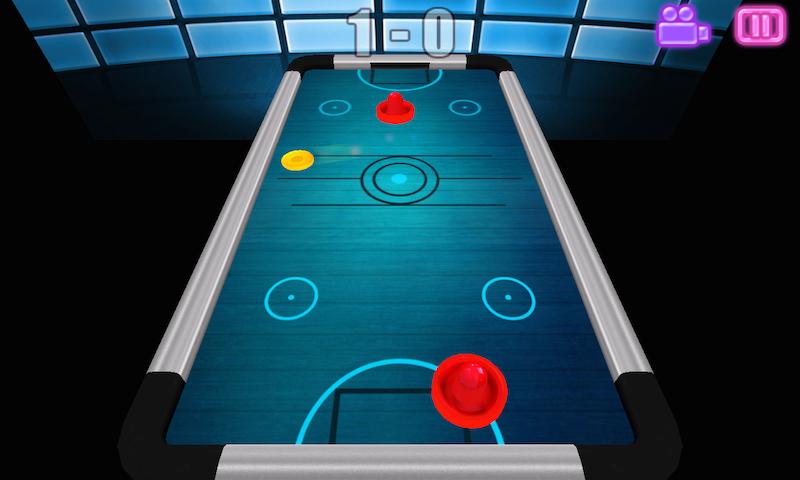 3D Glow Air Hockey Game