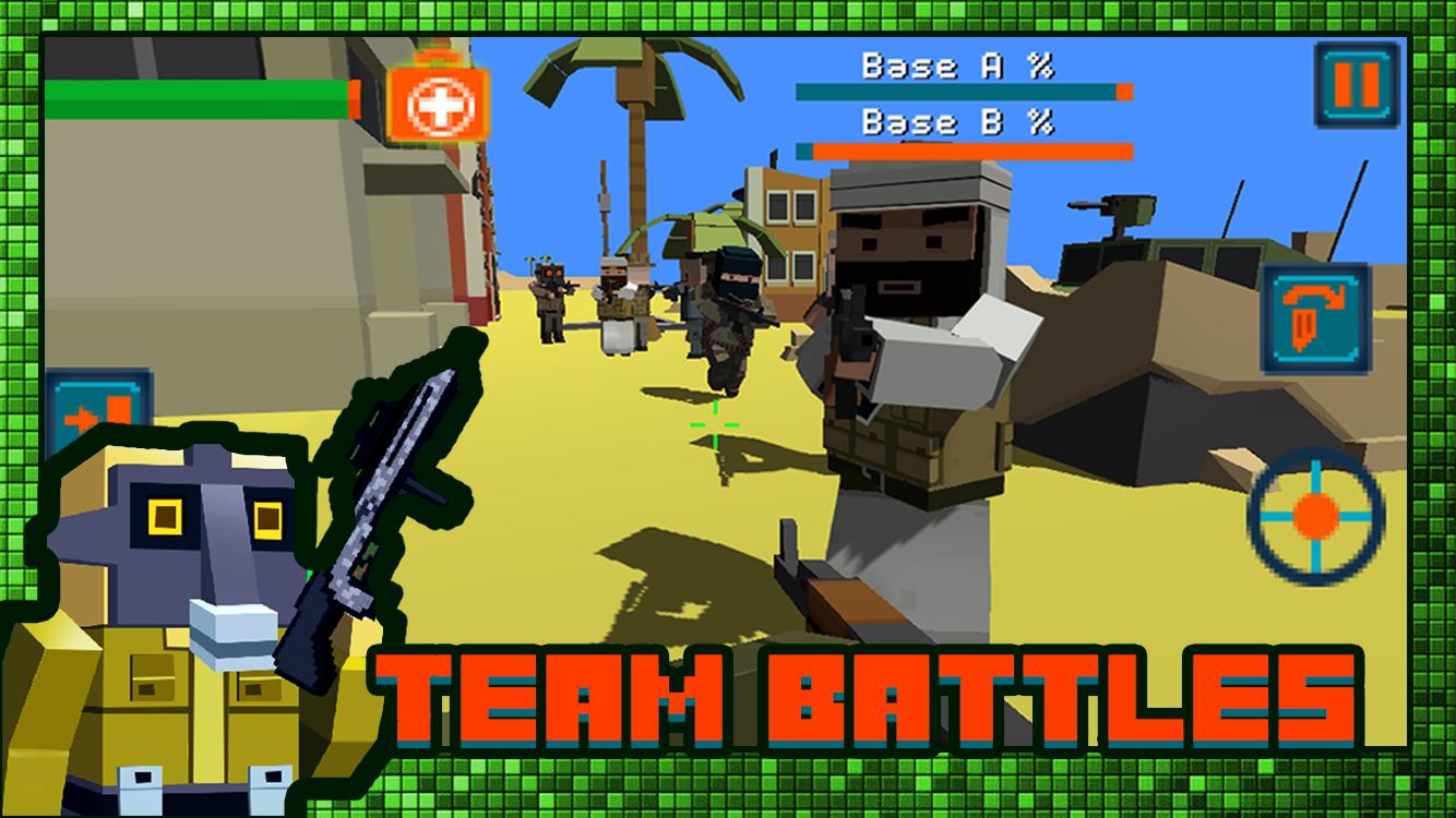 Gun Battle Pixel Field 3D