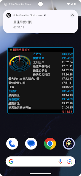 Solar Circadian Clock