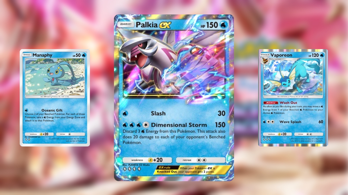 La mejor cubierta de Palkia ex en Pokemon TCG Pocket