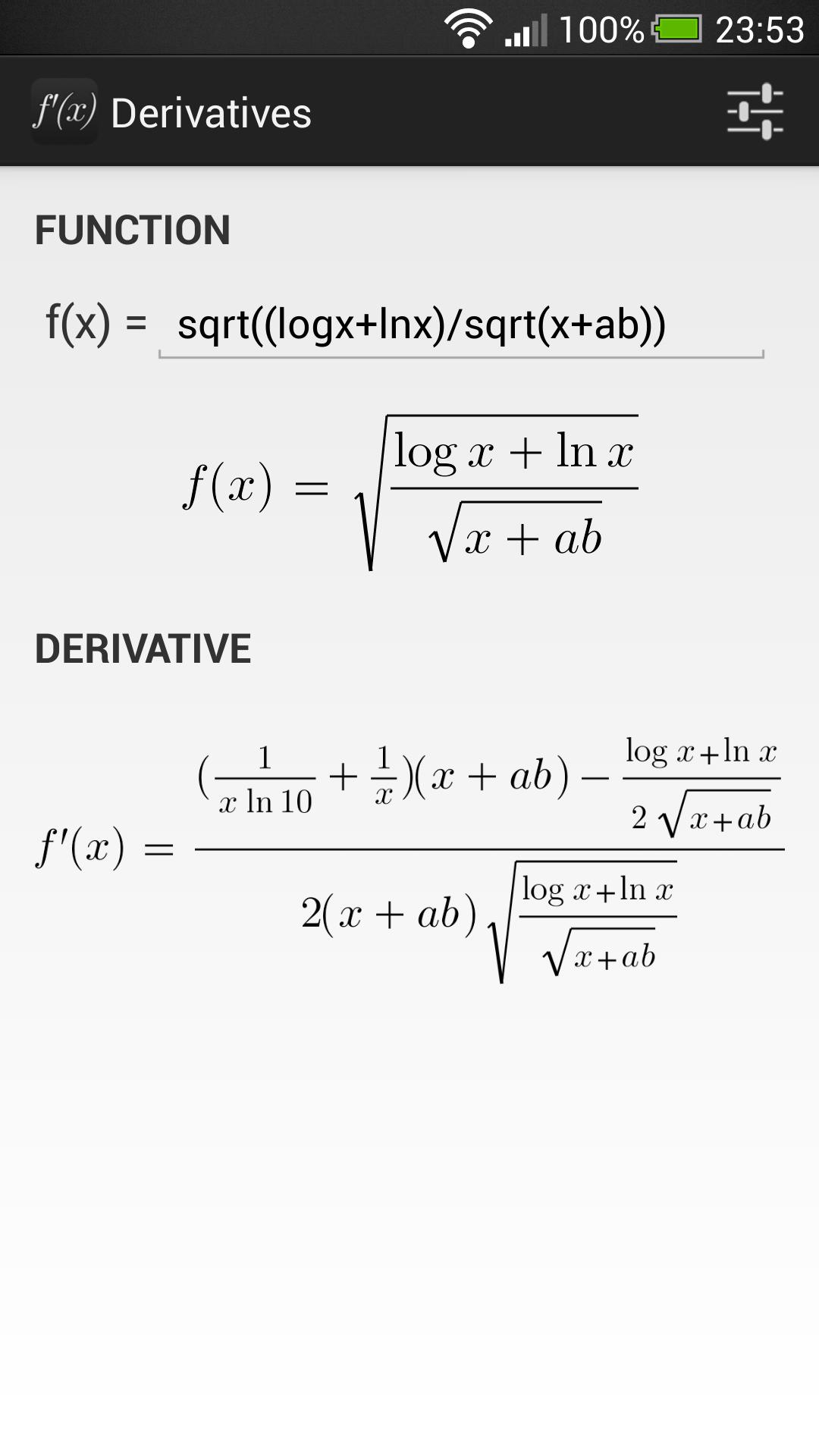 Derivatives