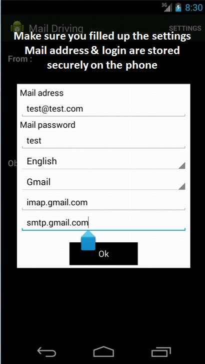 Mail driving Read mail & drive
