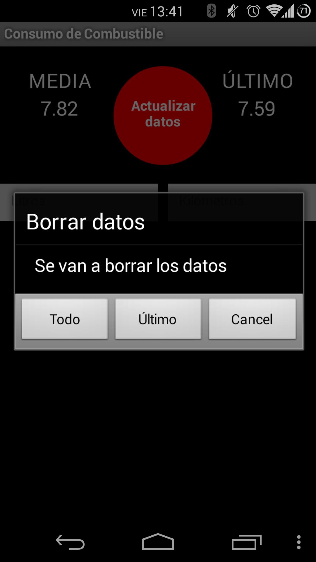 Consumo de Combustible