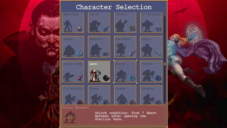 Cara Membuka Kunci Sonia Belmont di Vampire Survivors Ode ke Castlevania