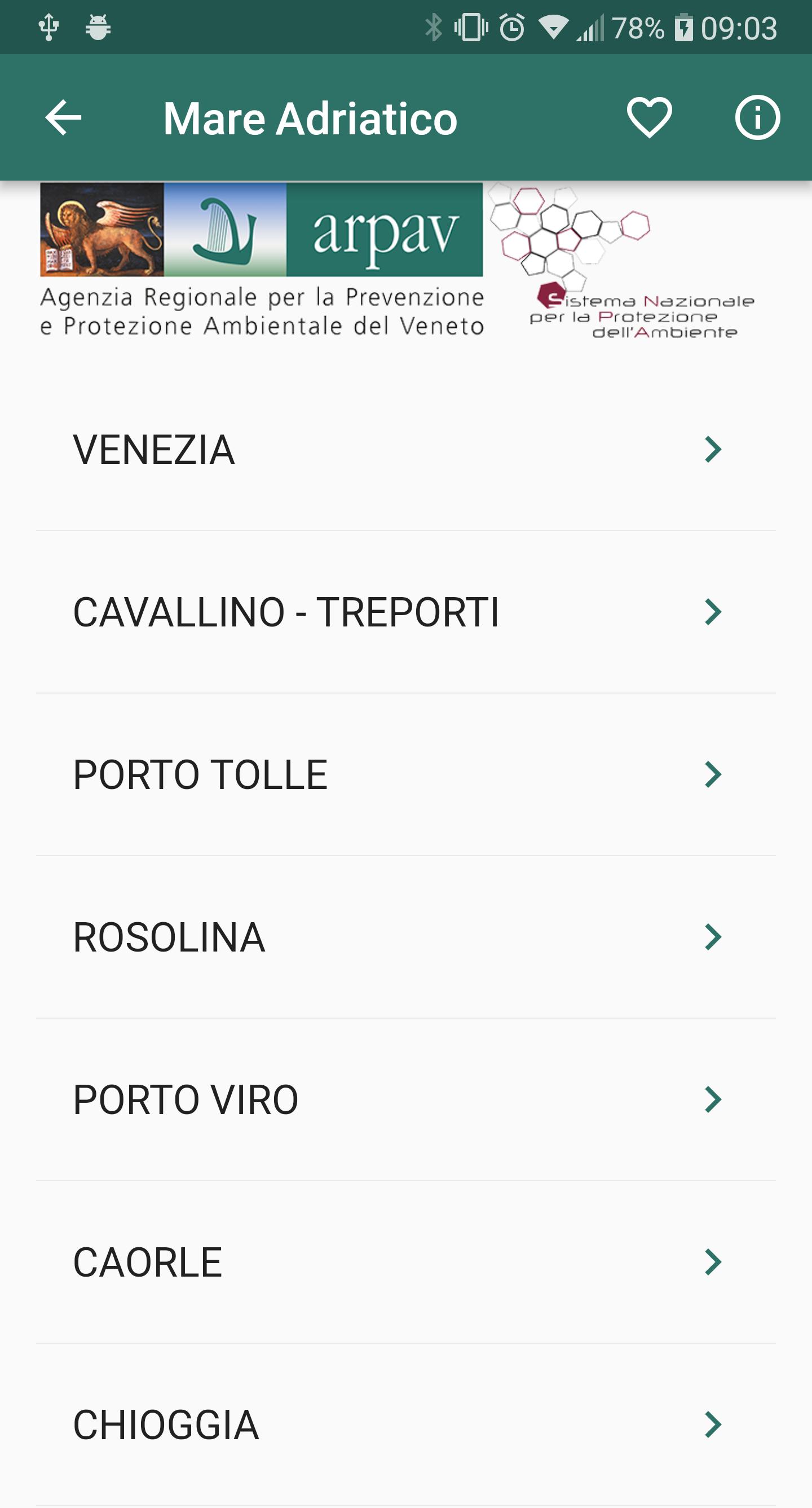 ARPAV balneazione