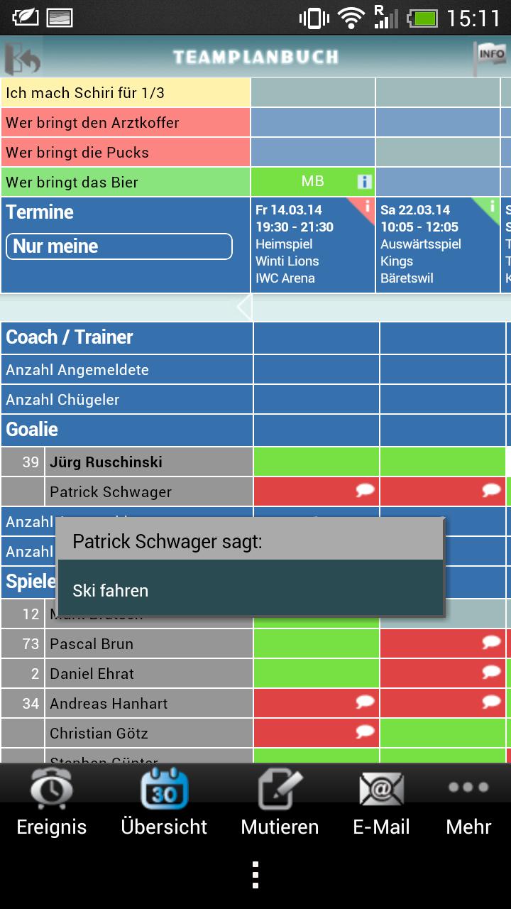 Teamplanbuch (wird per Ende April '21 eingestellt)