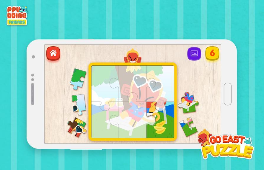 Go East! Puzzle for kids