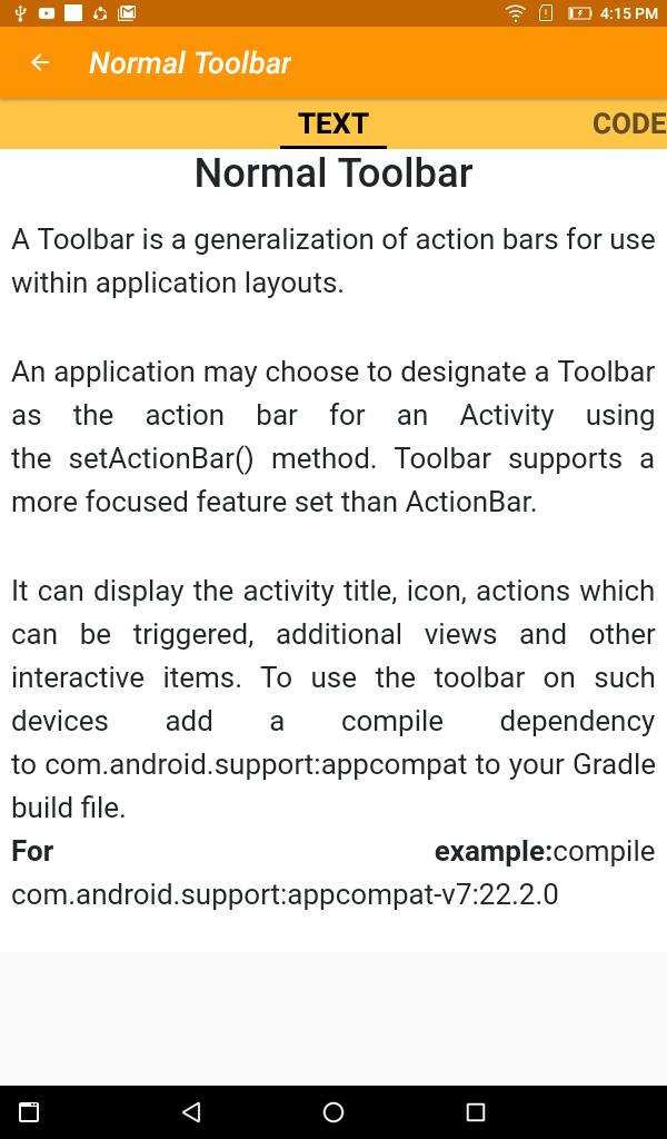 versatile Toolbar