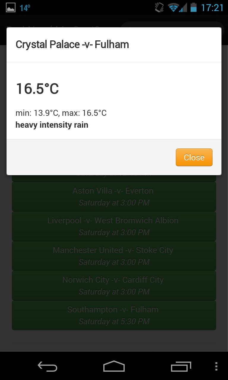Football weather