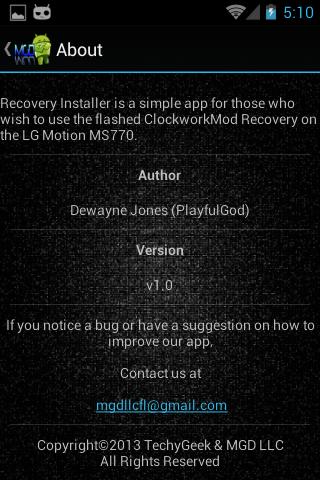 LG Motion Backup Stock Edition