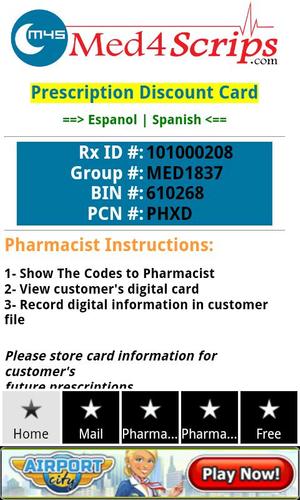 Free Prescription Rx Card