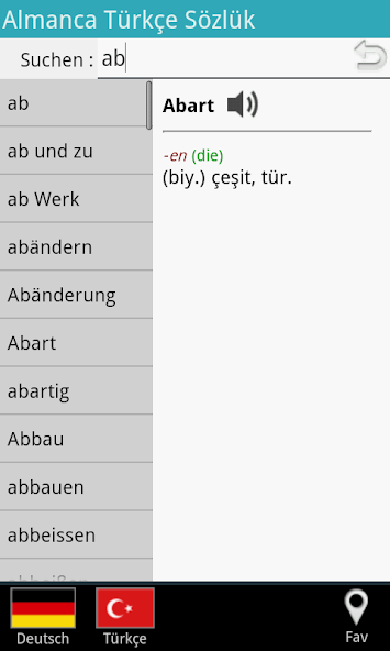 German Turkish Dictionary