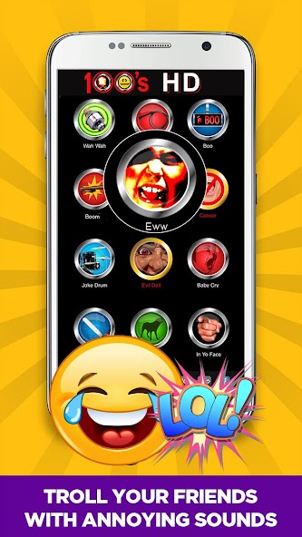 100's of Buttons & Prank Sound